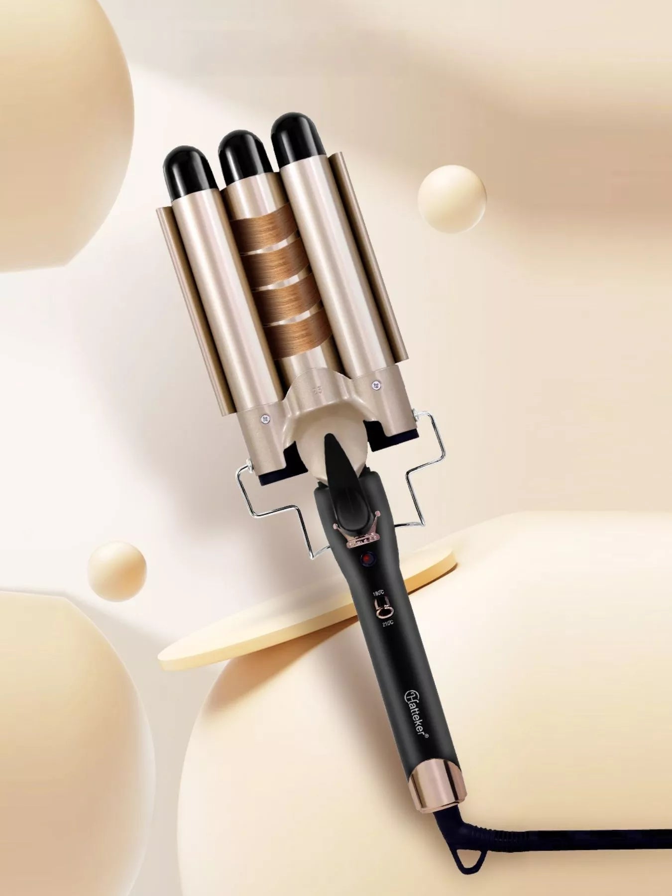 3-Barrel Instant Waver Curling Iron