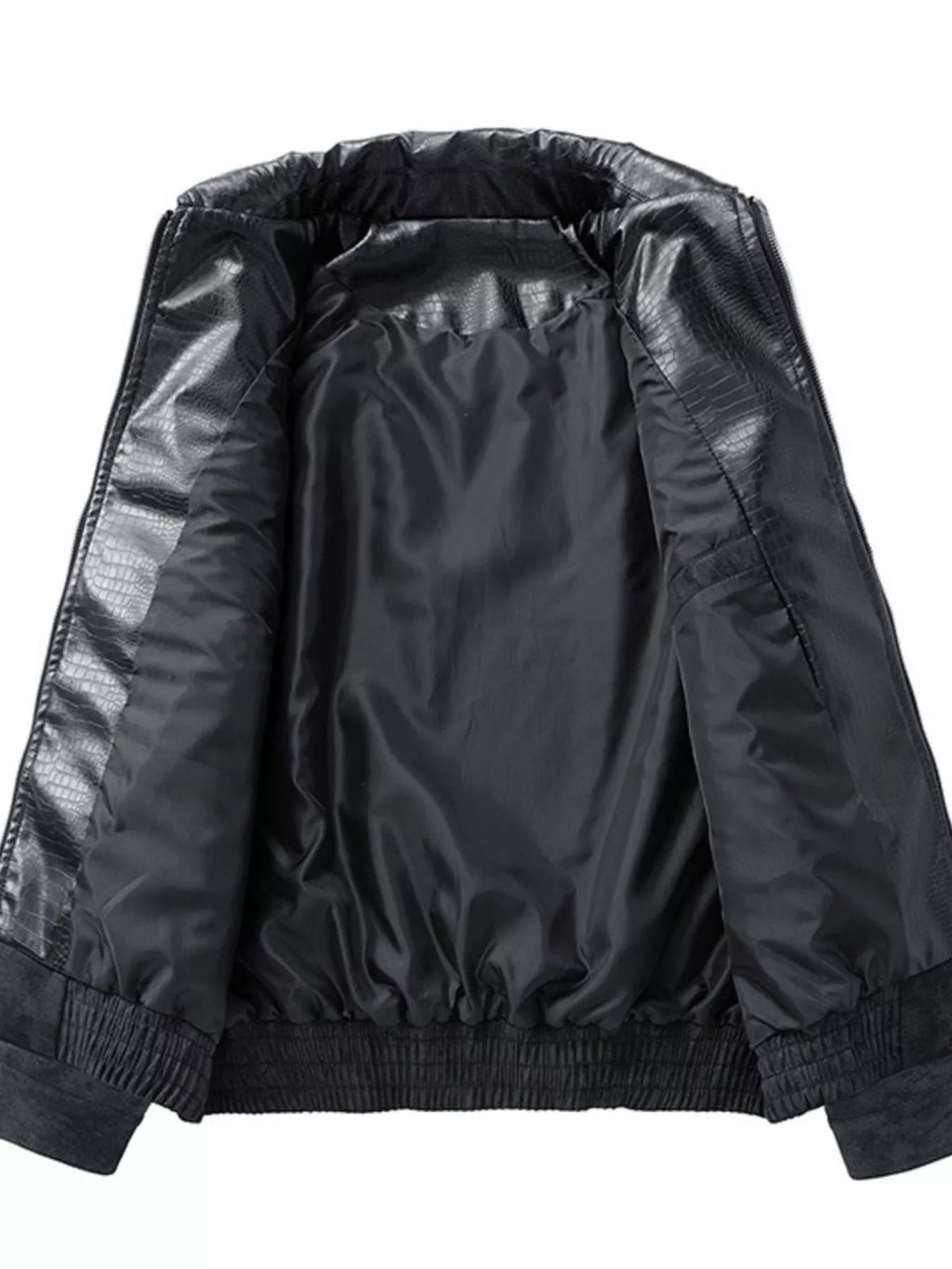 Men's Plus Size Vintage Style Zip Up Bomber Jacket