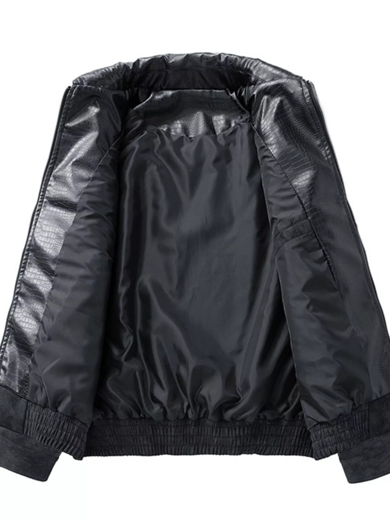 Men's Plus Size Vintage Style Zip Up Bomber Jacket
