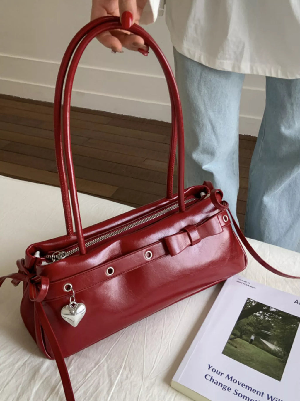PU Leather Shoulder Bag