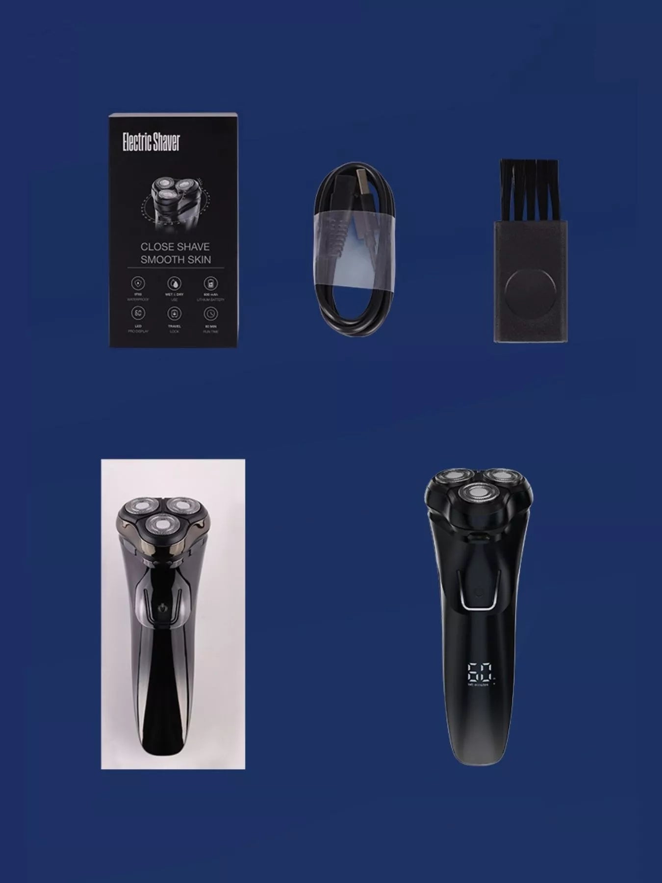 Rechargeable Rotary Shaver