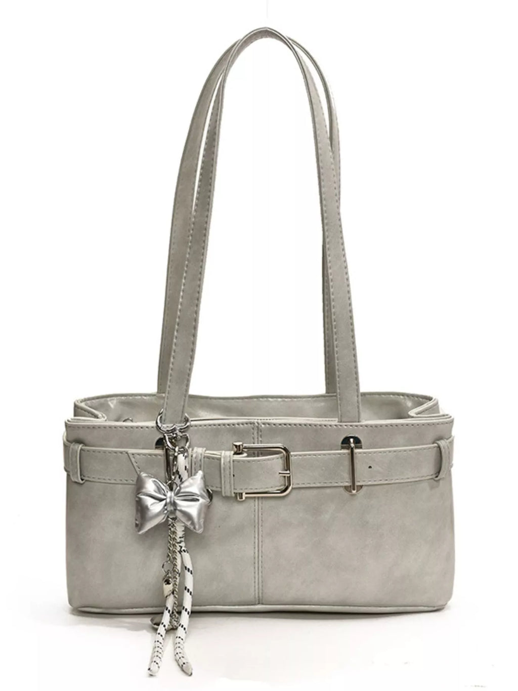 Buckle Decor Shoulder Bag