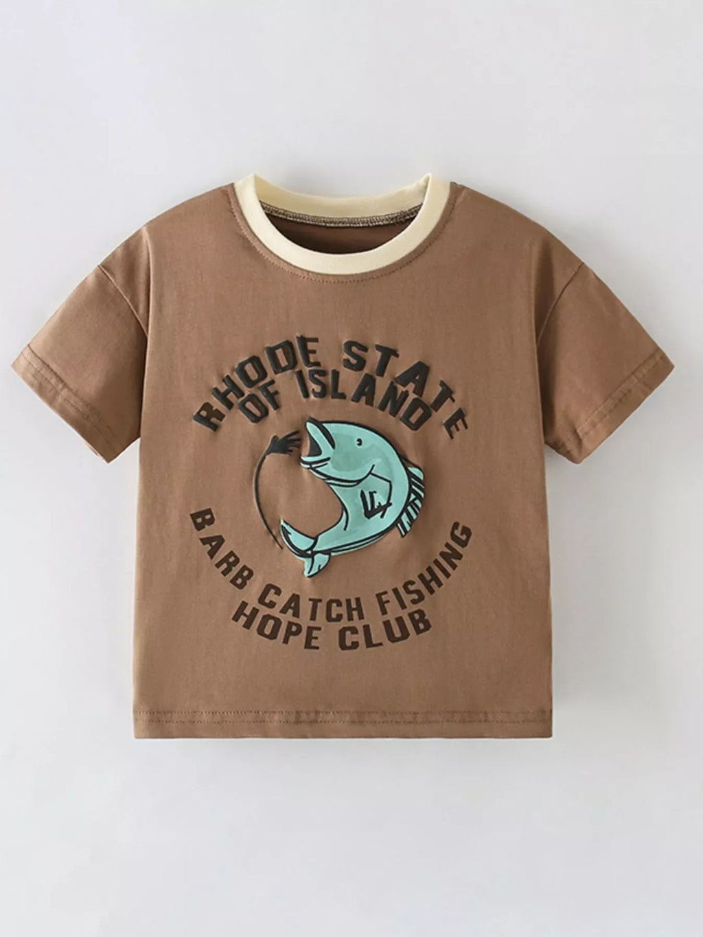 Children's Rhode Island Fishing Graphic Short Sleeve T-Shirt