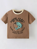 Children's Rhode Island Fishing Graphic Short Sleeve T-Shirt
