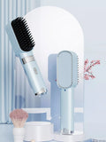 2-in-1 Portable Wireless Ionic Brush Straightener Comb