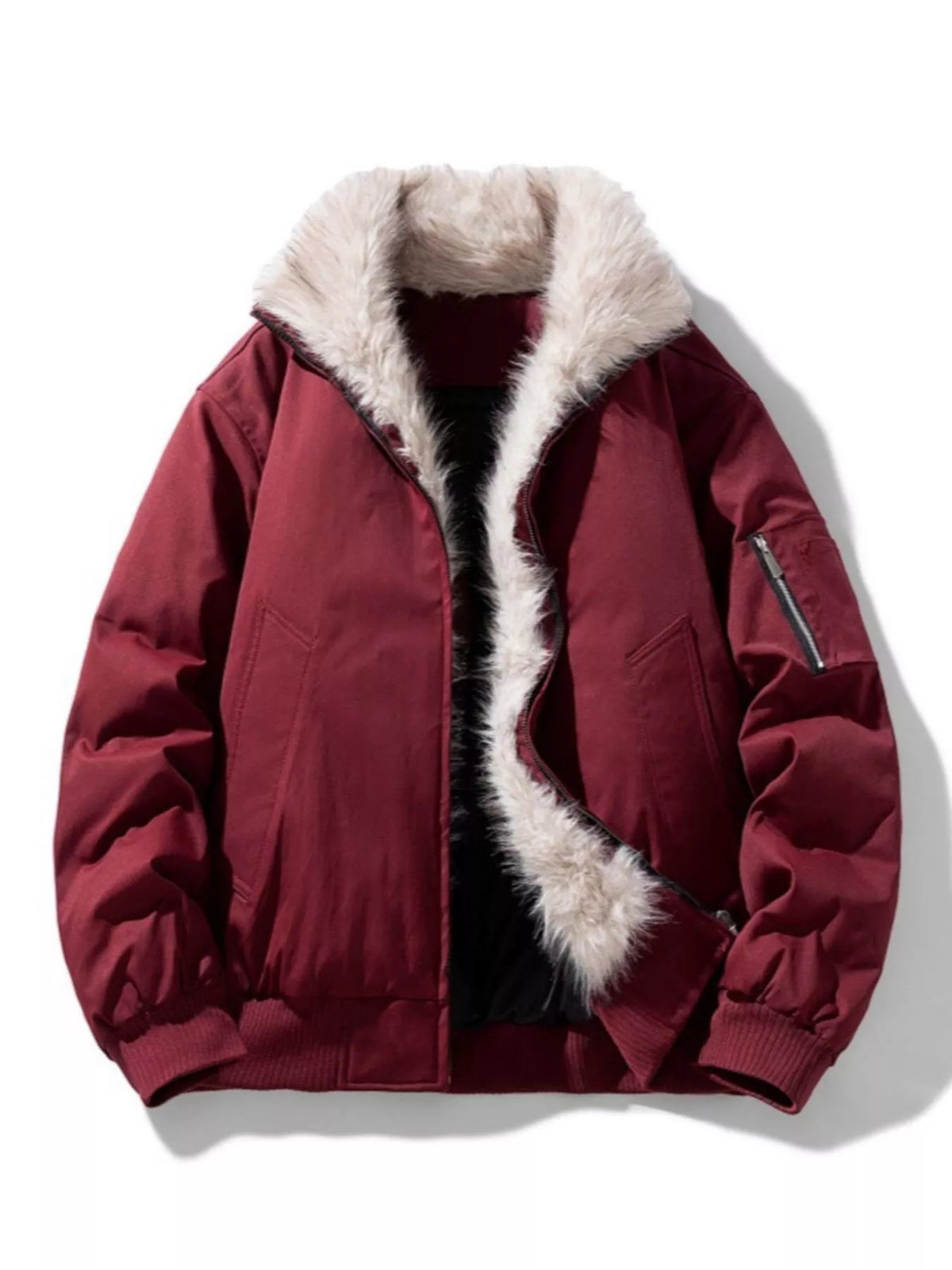 Men's Plus Size Zip Up Bomber Jacket