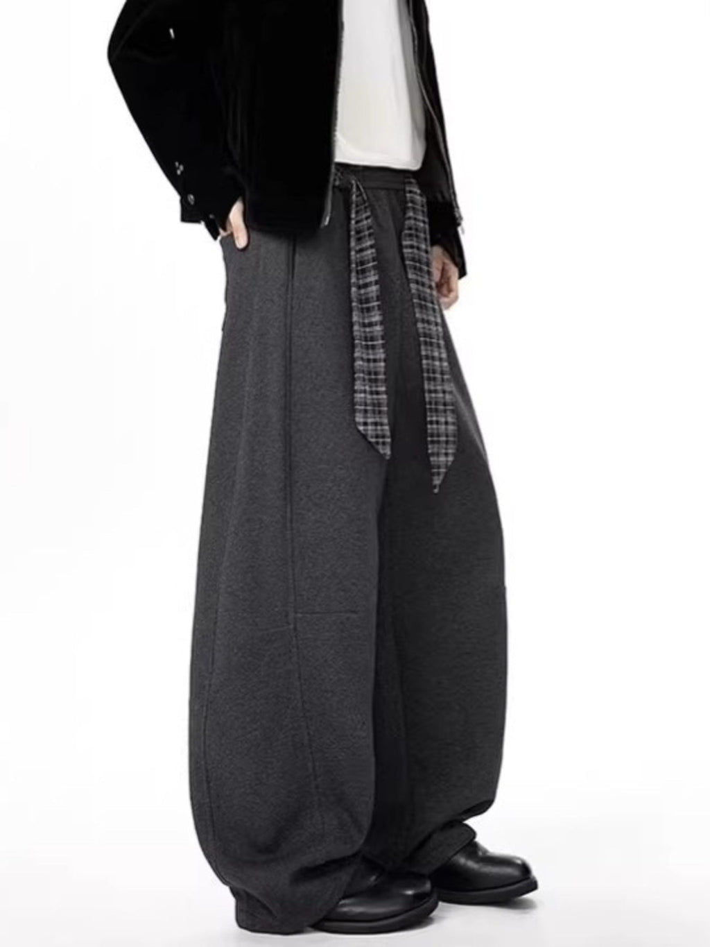 Men's Plus Size Wide Leg Pants