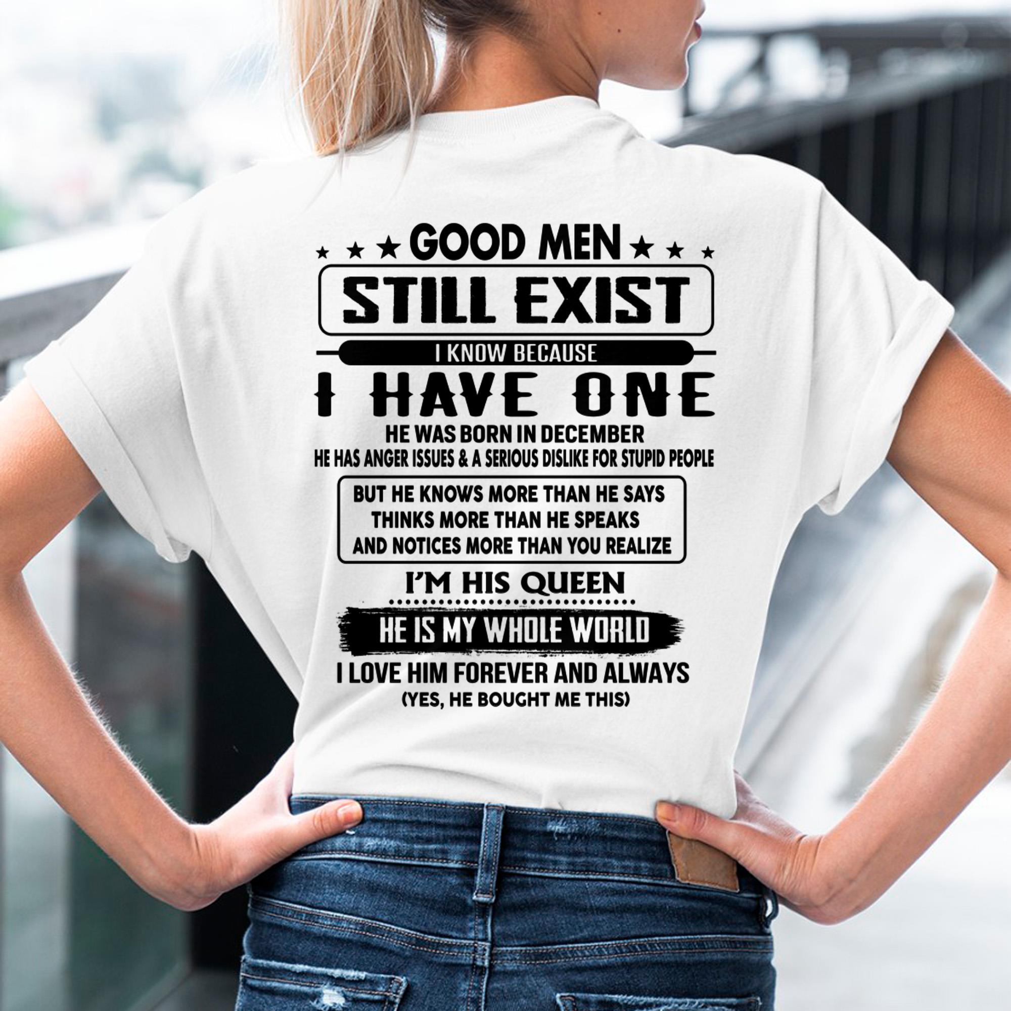 December - Good men Still Exist - gift for your girlfriend, wife from Husband - NGHL12 (SKU-GMSAU-12)