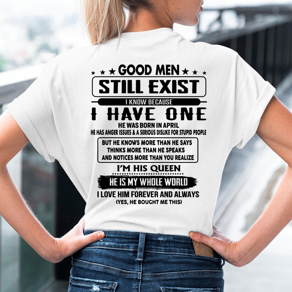 April - Good men Still Exist - gift for your girlfriend, wife from Husband - NGHL04 (SKU-GMSAU-04)