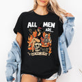 All Men Are Cremated Equally Feminist Witch Halloween Statement Bold Graphic Tee