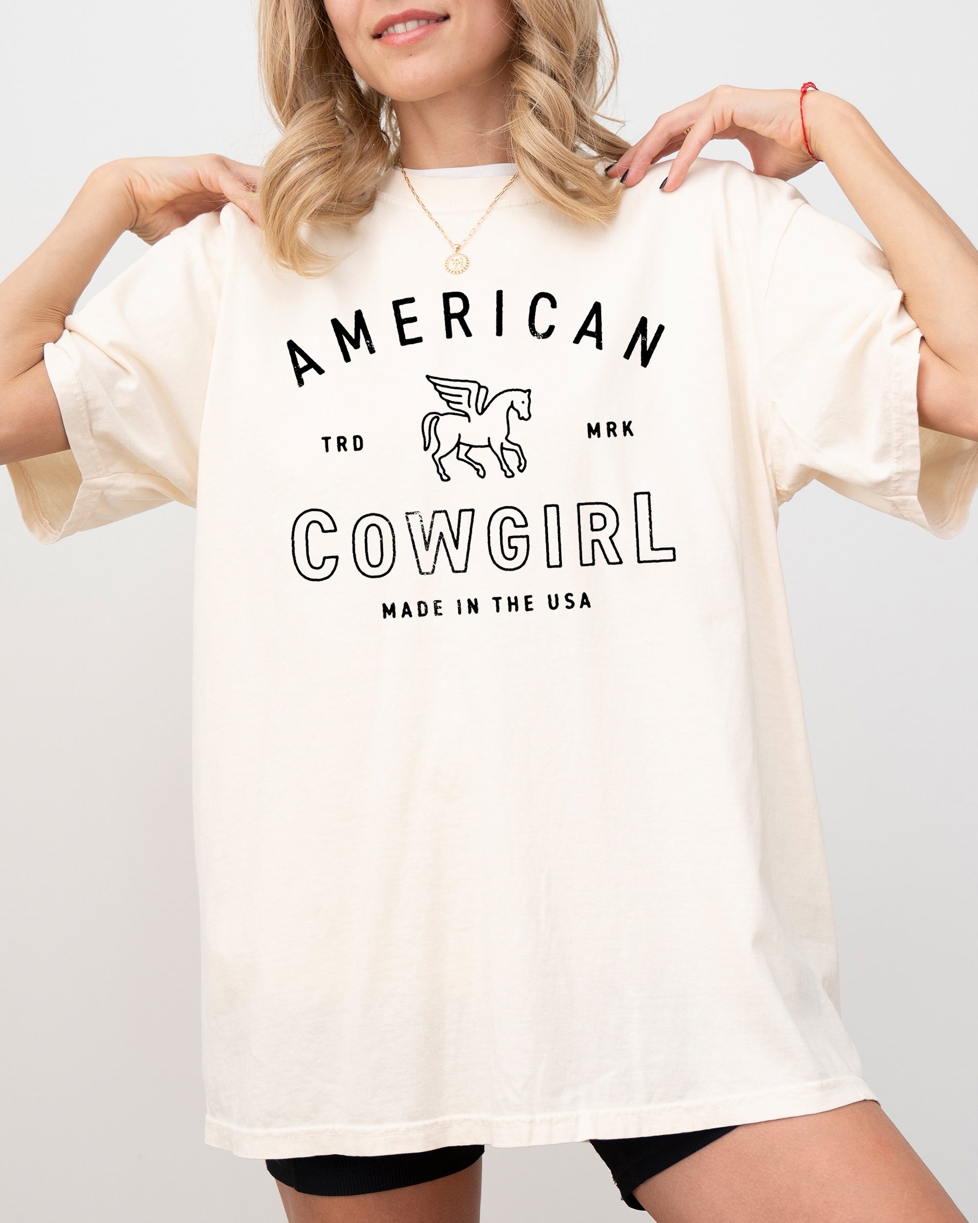 American Cowgirl Retro Western Country Classic Vintage Inspired Nostalgic Western Frontier Spirit Comfort Colors Tee