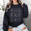 Autumn Flowers Minimalist Sunflowers And Pumpkins In Warm Tones Fall Floral Sweatshirt