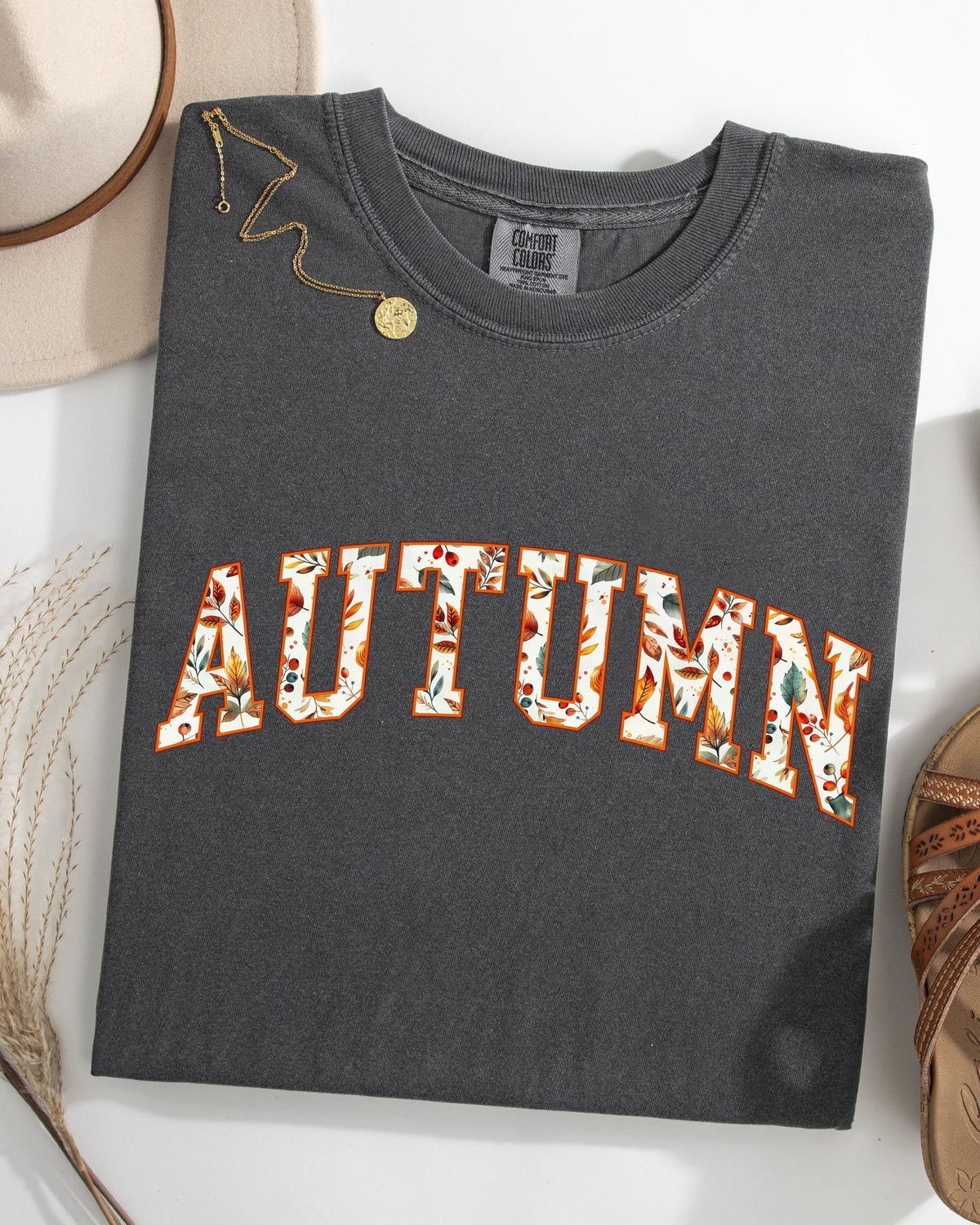 Autumn Varsity Fall Collegiate Retro Vintage Halloween Classic Comfort Colors Tee