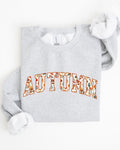 Autumn Varsity Fall Collegiate Retro Vintage Halloween Seasonal Graphic Sweatshirt
