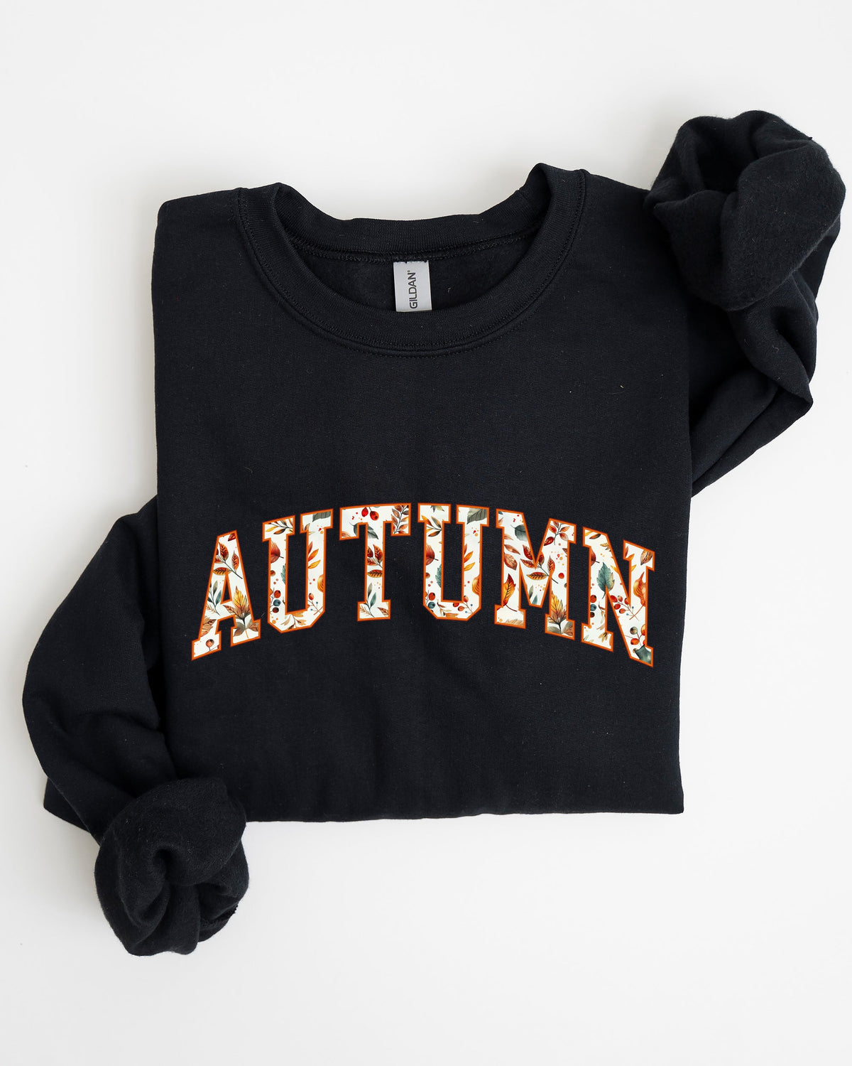 Autumn Varsity Fall Collegiate Retro Vintage Halloween Seasonal Graphic Sweatshirt