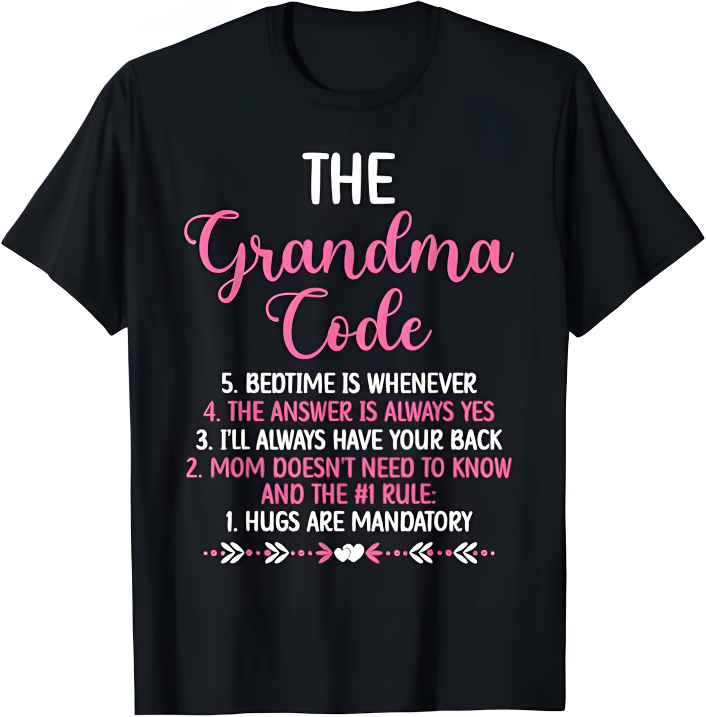 THE GRANDMA CODE T SHIRT - From grandma NGHL00
