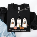 Besties Halloween Ghosts Witch Pumpkin Spooky Cozy Autumn Night Party Moody Festival Friends Forever Crew Sweatshirt
