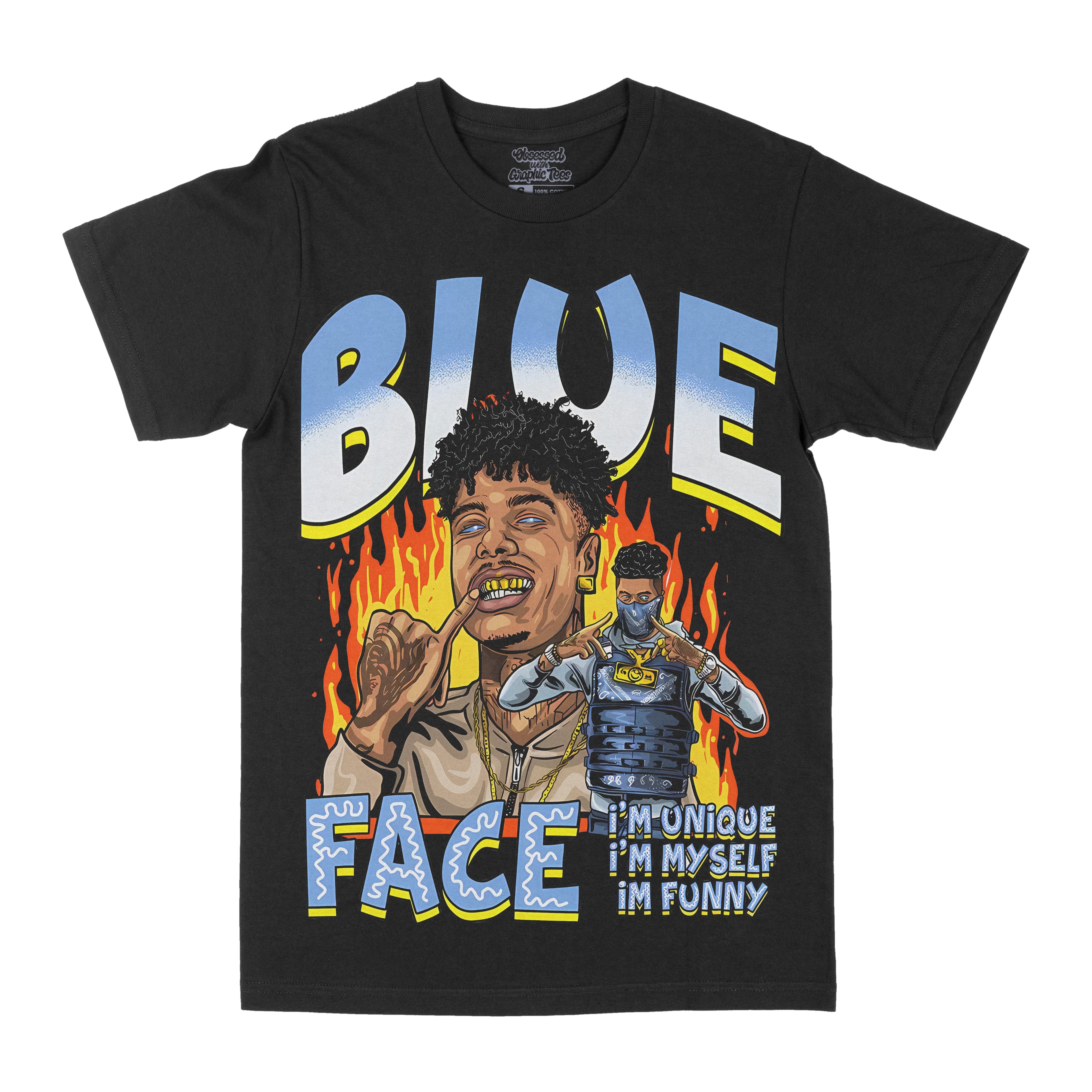Blue Face "Unique" Graphic Tee