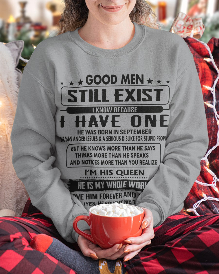 September - Good men Still Exist - gift for your girlfriend, wife from Husband - NGHL09 (SKU-GM-09)