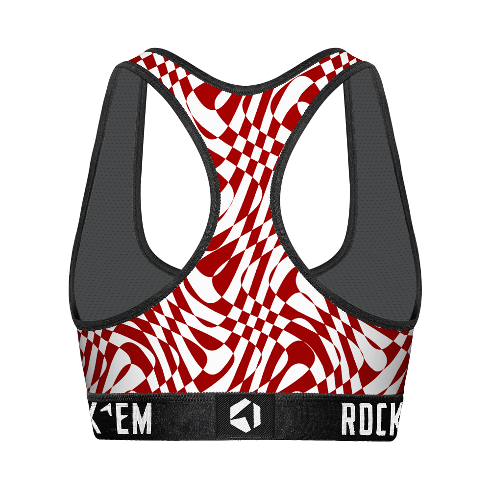 Oklahoma Sooners - Wavy Checkers