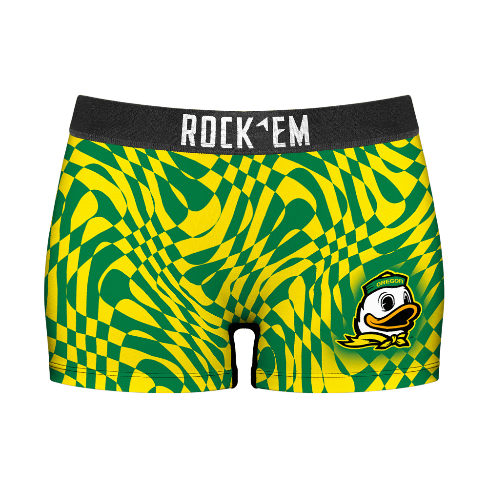 Oregon Ducks - Wavy Checkers