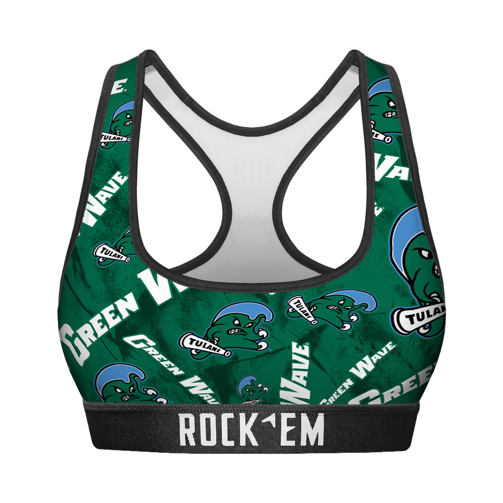 Tulane Green Wave - Logo All-Over