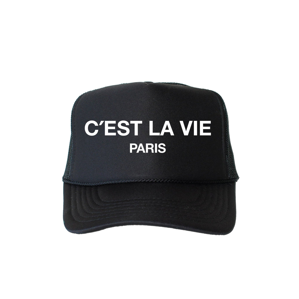 C'est La Vie, Paris Sassy Saying Graphic For Bold Street Style With Paris Flair Trucker Hat