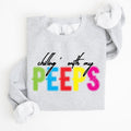 Chilling With My Peeps Easter Retro Candy Nostalgia Print Design Holiday Edition Sweatshirt