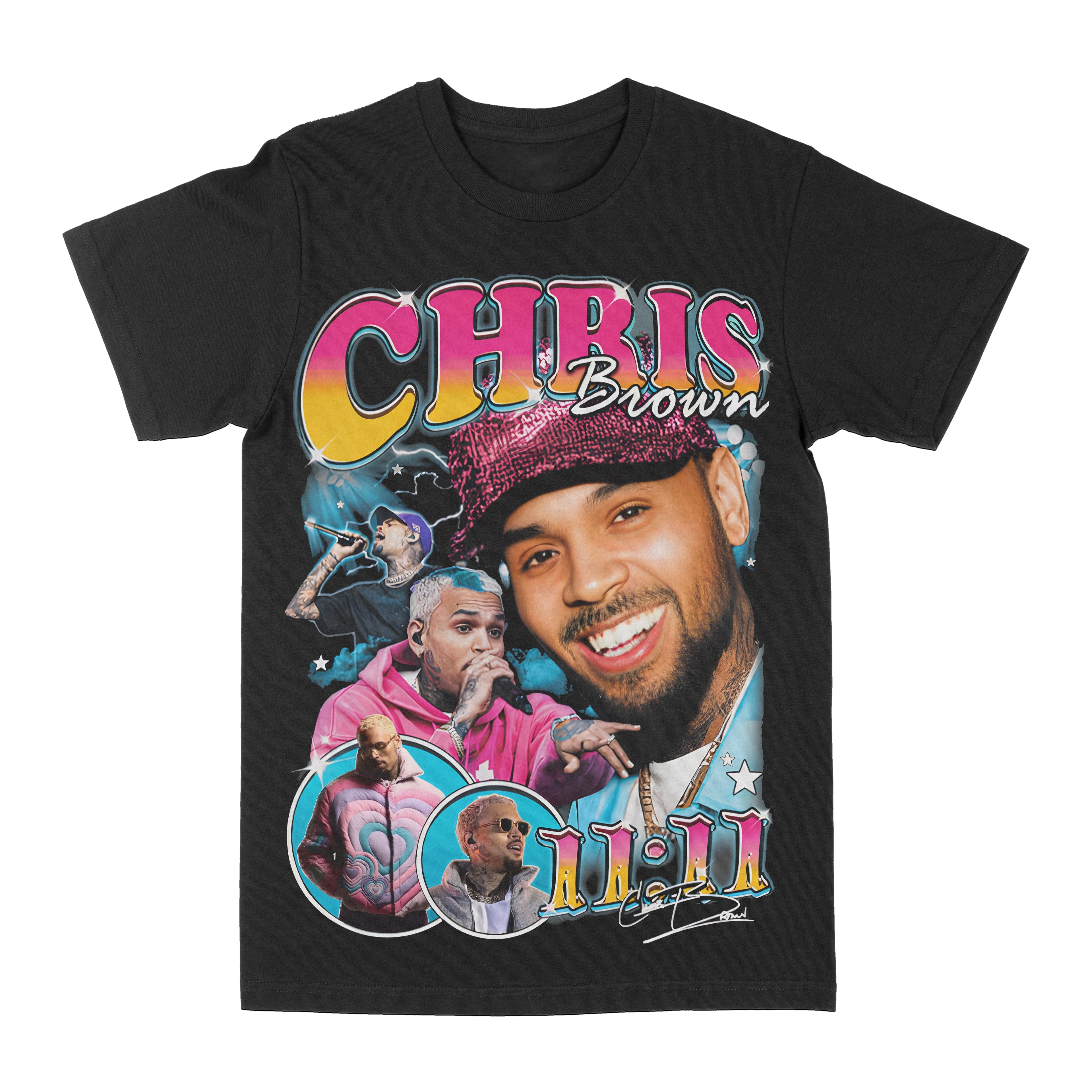 Chris Brown "11:11" Blue Graphic Tee