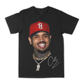 Chris Brown "Big Face Red Hat" Graphic Tee