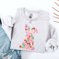 Colorful Floral Easter Bunny Jesus Rabbit Holiday Celebration Illustration Sweatshirt