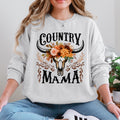 Country Mama Skull Western Country Living Mother's Day Edition Graphic Sweatshirt
