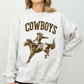 Rugged Cowboys Bronco Rider Western Horse Graphic Vintage Heritage Edition Sweatshirt