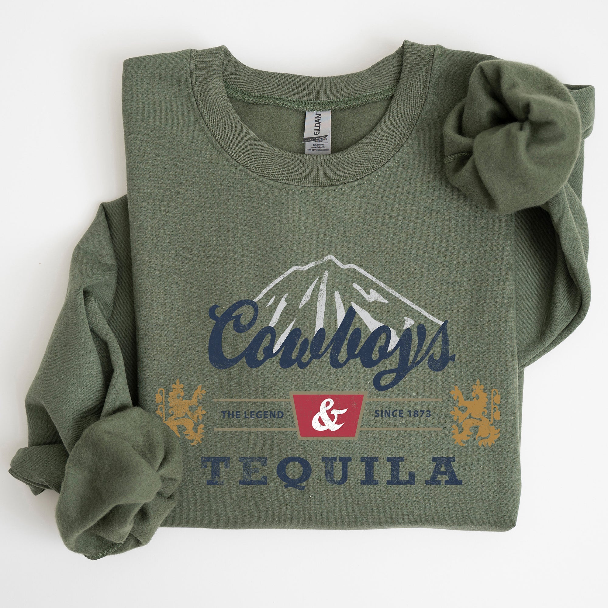 Cowboys And Tequila Retro Beer Vintage Cowboy Wild West Cozy Graphic Vintage Edition Sweatshirt
