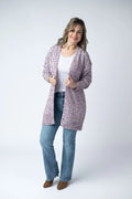 LILAC CARLY CONFETTI DOT CARDIGAN