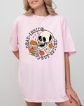 Dead Inside But Spiced Pumpkin Spice Latte Skeleton Halloween Fall Thanksgiving Comfort Colors Tee