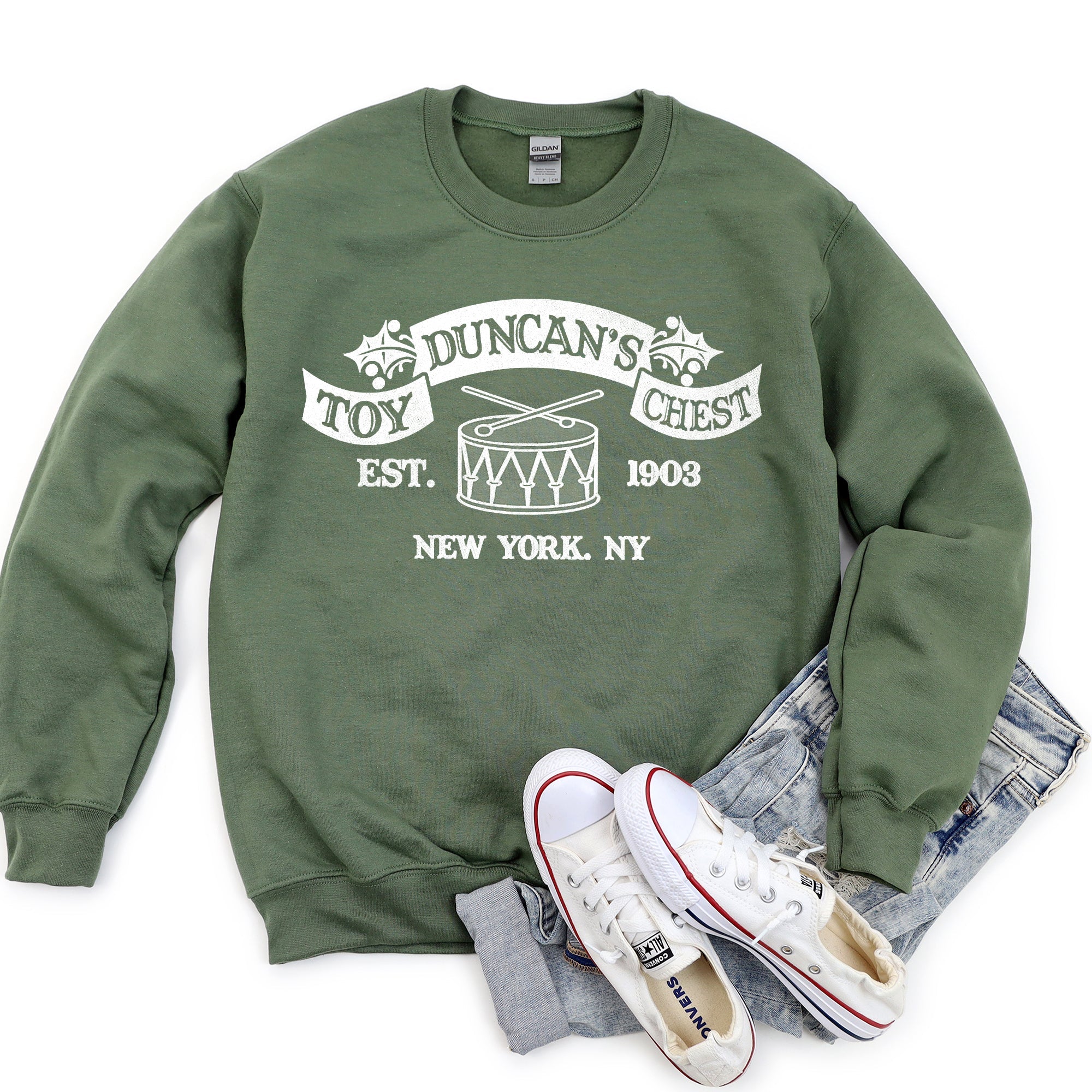 Duncan's Toy Chest Home Alone Christmas Classic Movie Quote Holiday Graphic Sweatshirt