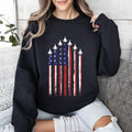 Fighter Jets Military Navy Air Force Emblem Theme Illustration With Wings Shield Sweatshirt