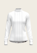 The Horse Fair Monochrome Long Pleated Long Sleeve Sleeve Show Shirt