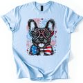 French Bulldog Patriotic USA Flag Loving Frenchie Lover Limited Edition Graphic Tee