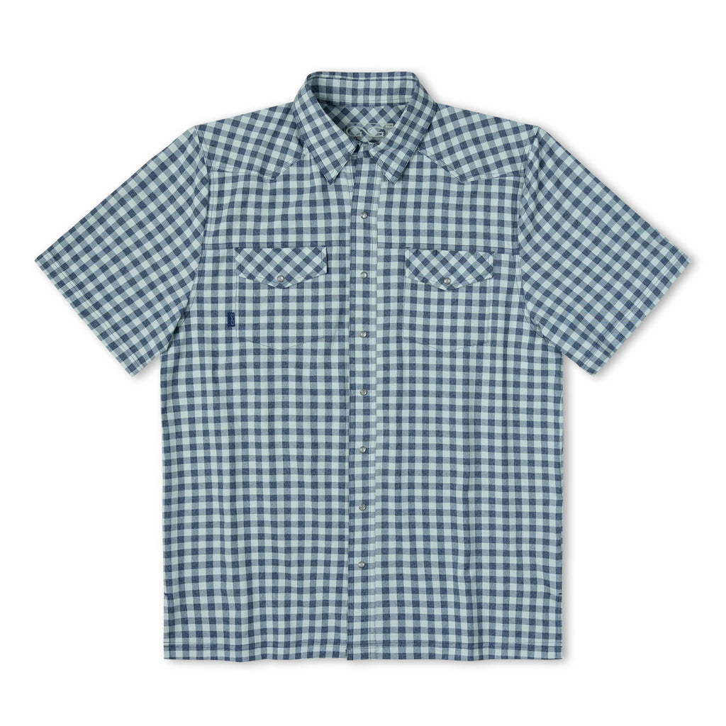 Deep Water Pearl Snap Shirt