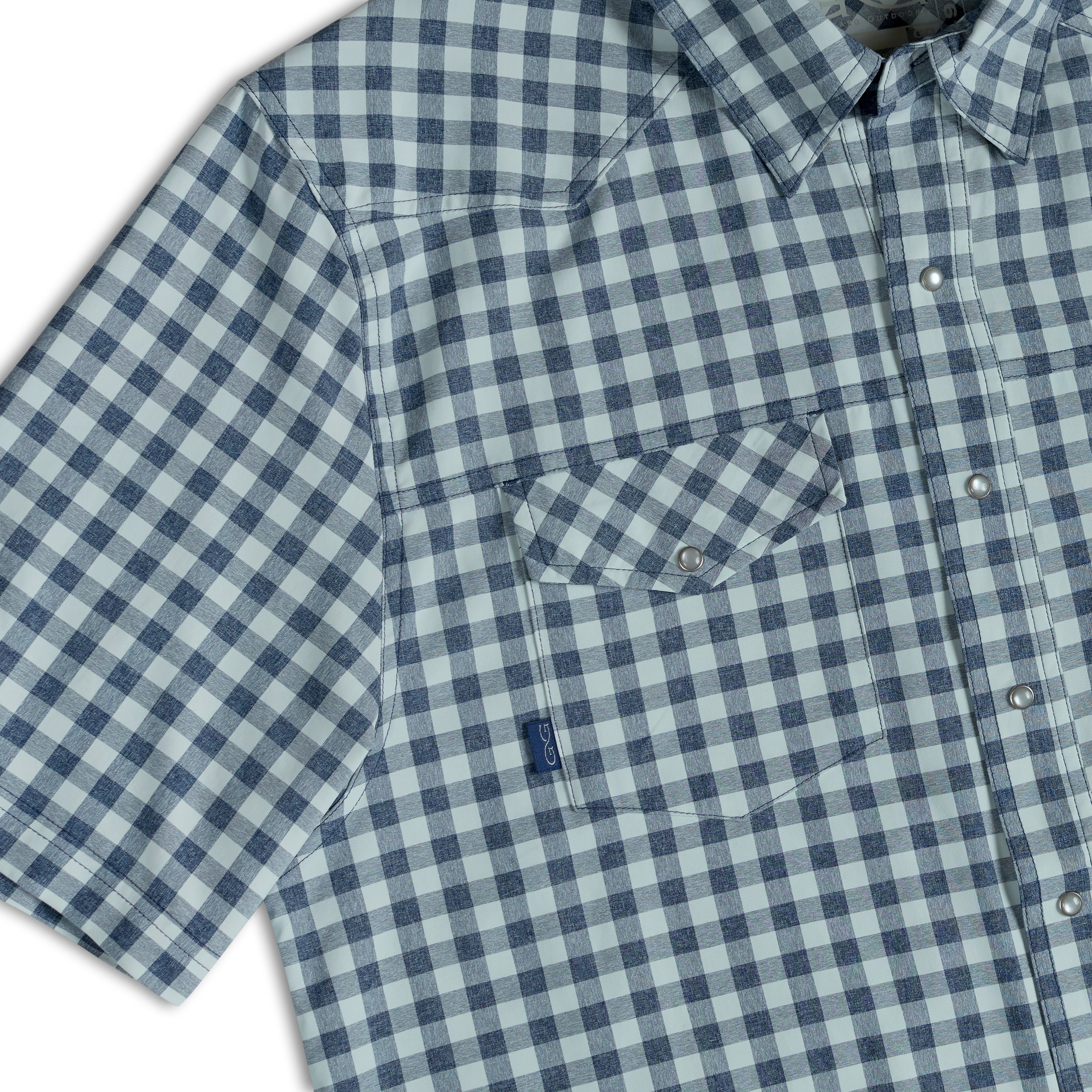 Deep Water Pearl Snap Shirt