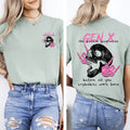 Gen X Badass Generation Skeleton Front And Back Bold Retro Style Artwork Collection Comfort Colors Tee