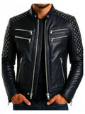 Grayson Black Leather Jacket - Men Leather Jacket Black