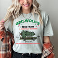 Griswold's Tree Farm Christmas Vacation Classic Retro Holiday Edition Comfort Colors Tee