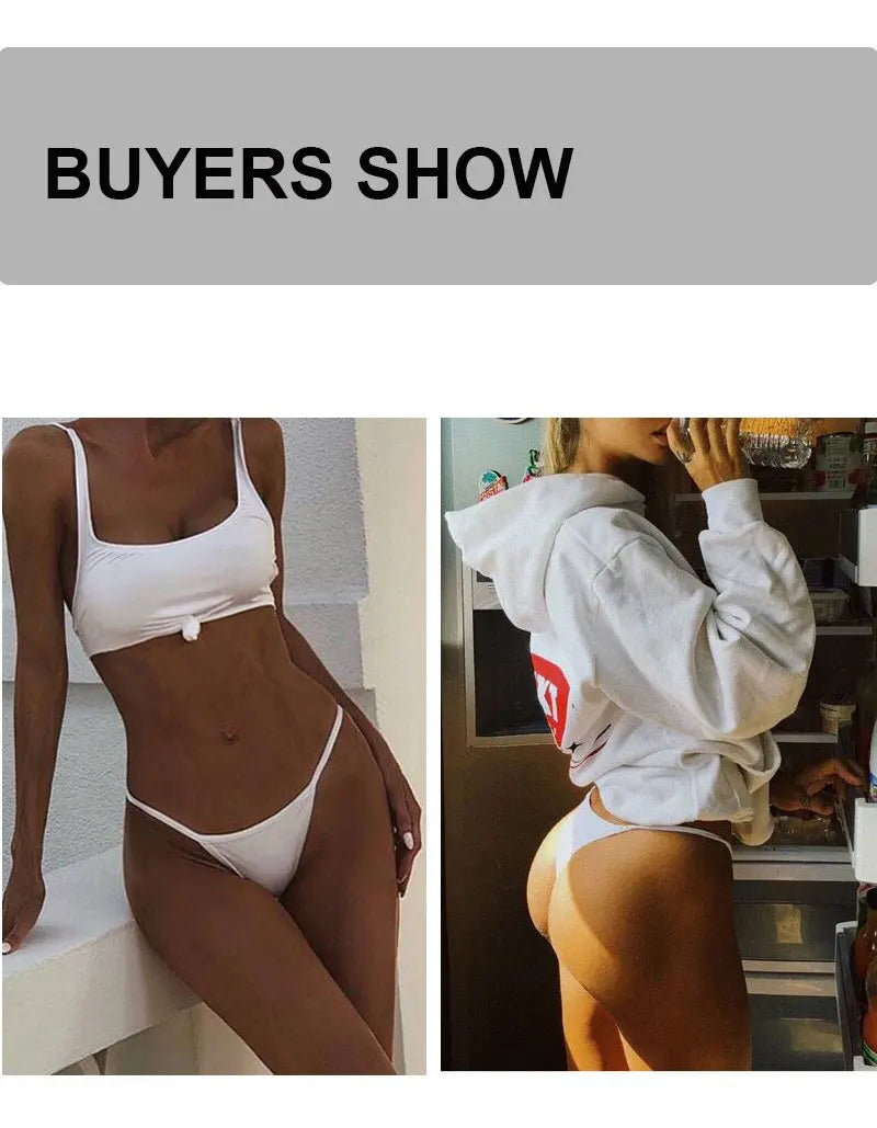 Women's Cotton Thong Sexy Thongs Women's Panties Set Solid Seamless Low Waist Underwear Female Underpants Intimates Lingerie