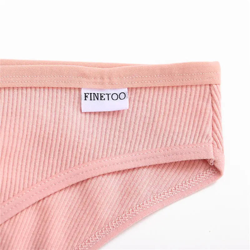 3PCS M-2XL Women Cotton Panties Briefs Female Sexy V Wasit Underwear Ladies Underpants Pantys Girls Plus Size Intimates Lingerie