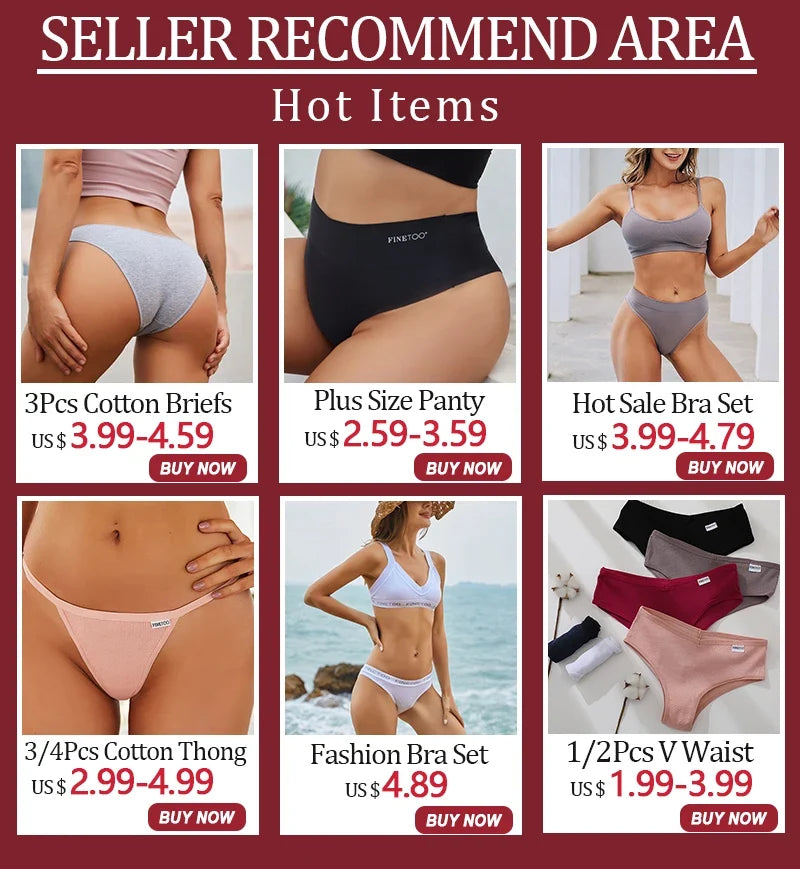 3Pcs/Set Cotton Women Briefs Sexy Low Rise Panties Female Seamless Underwear Breathable Underpants Girls M-XL Intimates Lingerie