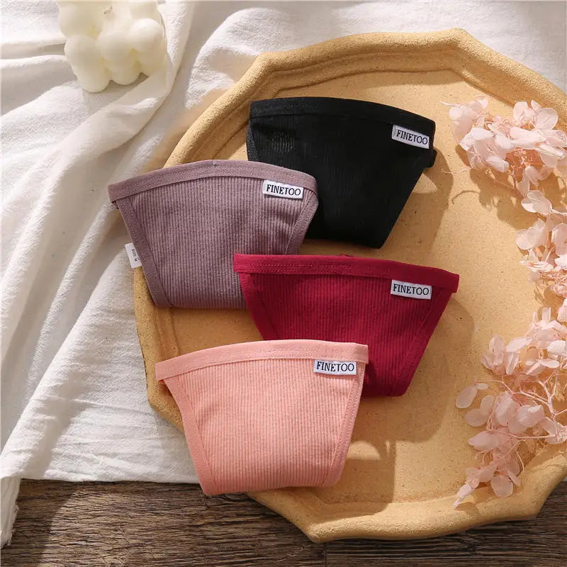 Cotton Panties for Sexy Women Low Rise G-String Female T-Back Thongs Underwear Ladies Breathable Briefs Girl Intimates Lingerie