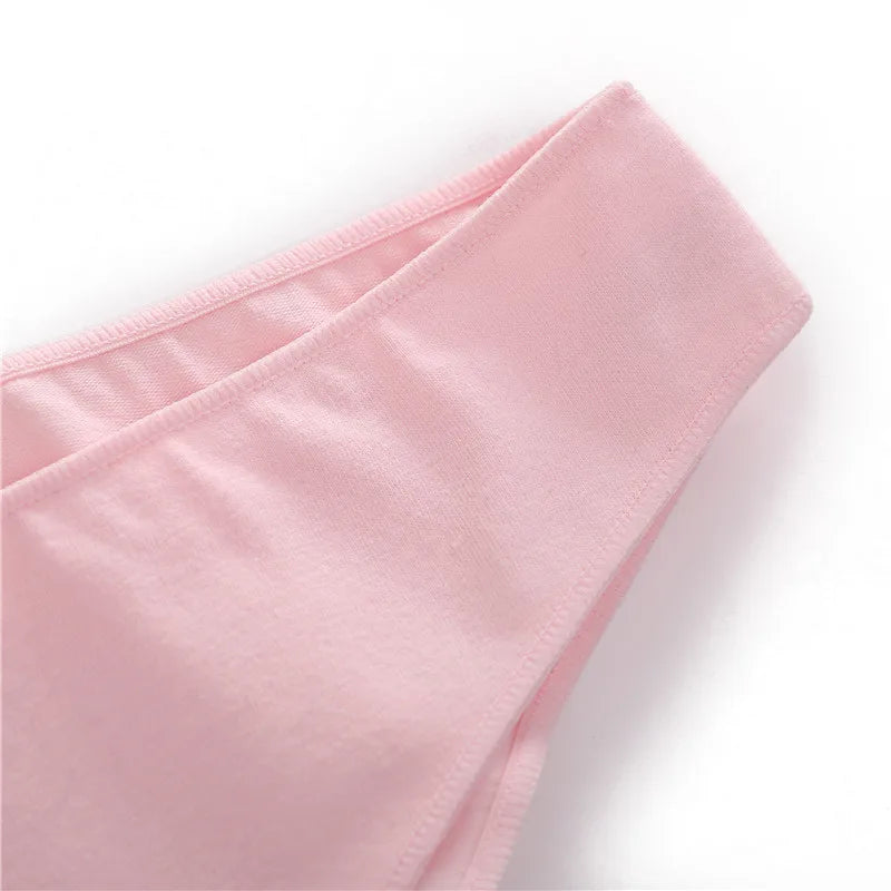 FINETOO M-2XL Women Cotton Underwear 3Pcs/set Comfortable Panties Ladies Plus Size Underpants Solid Color Briefs Female Lingerie